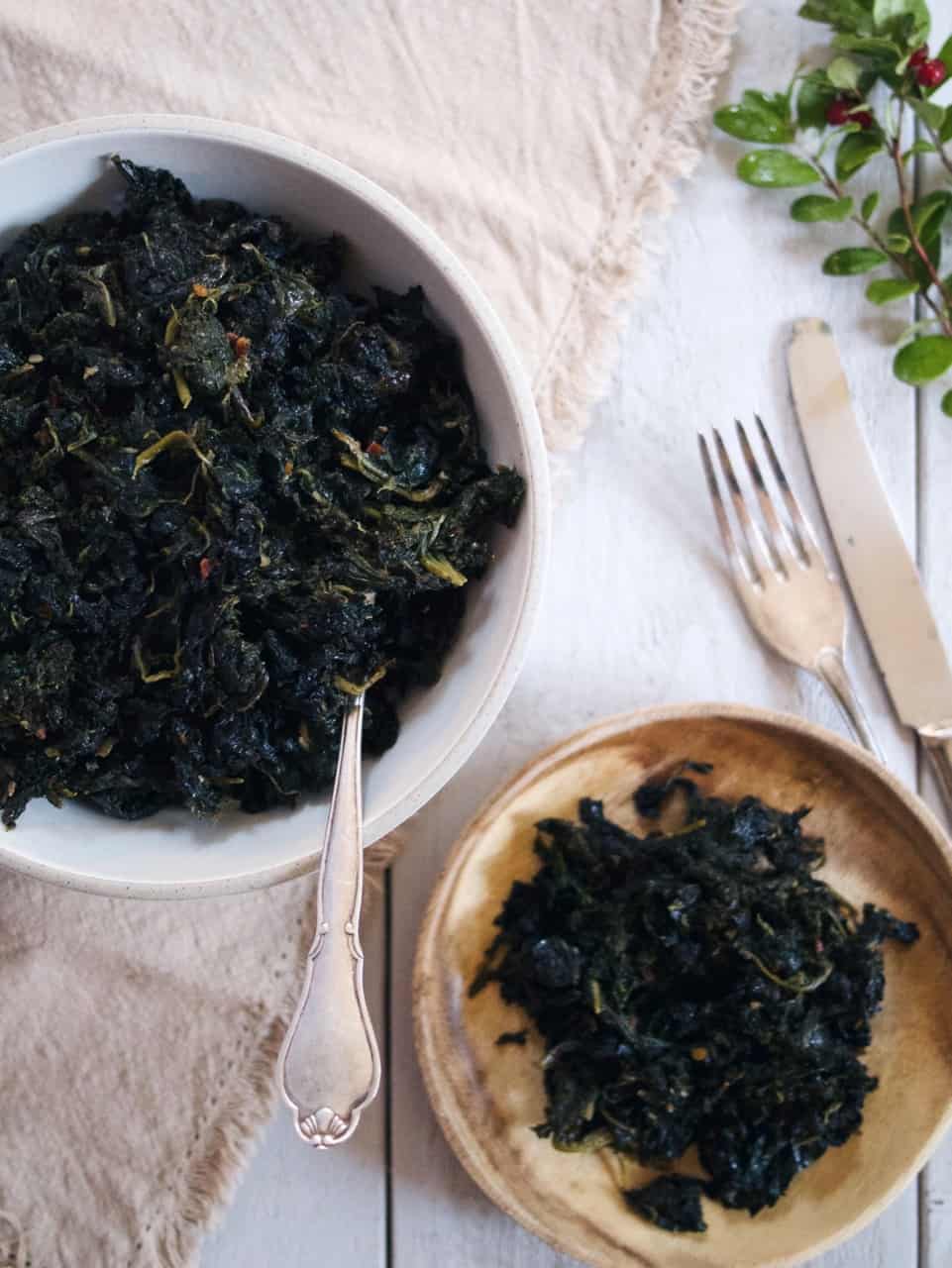 Slow Cooked Green Kale Live Slow Run Far