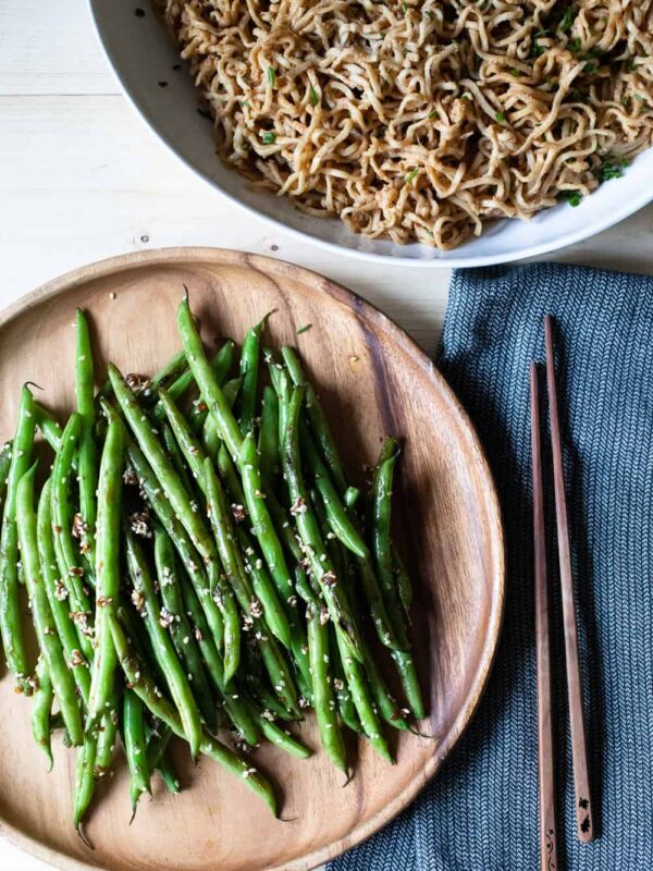 Cold Sesame Noodles and Green Beans Live Slow Run Far